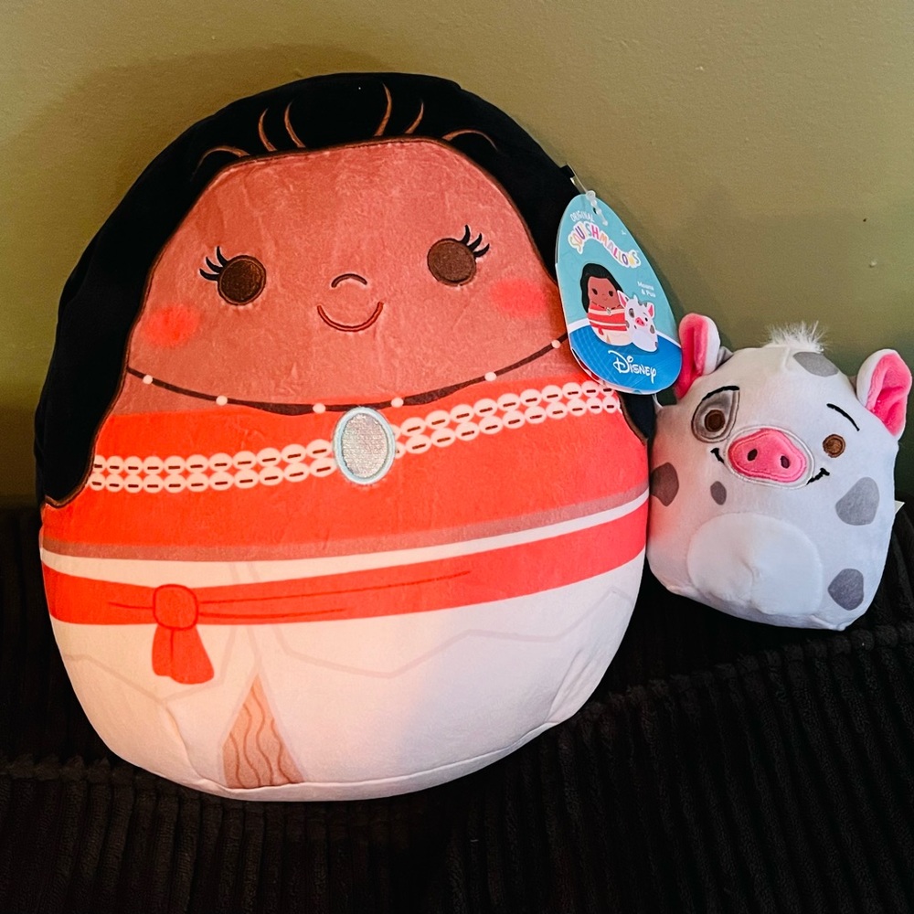Squishmallow Moana and Pua